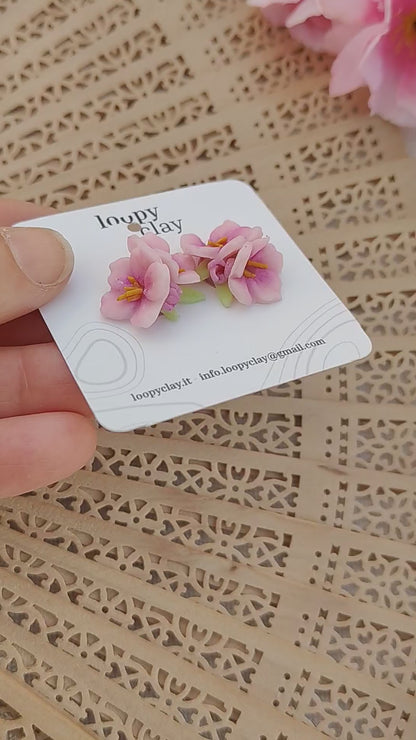 Orecchini Sakura Petite (Versione a Lobo) | Collezione I Love Japan