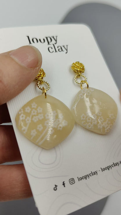 Dreaming Nature Earrings | Ancient Silk Embroidery