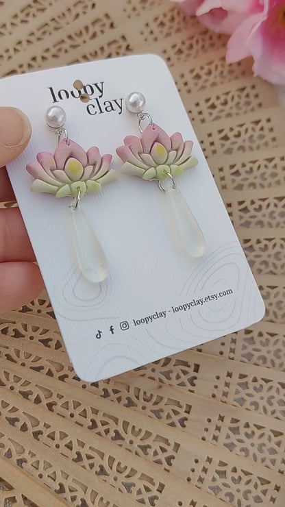 Orecchini Fior di Loto e Rugiada | Collezione I Love Japan