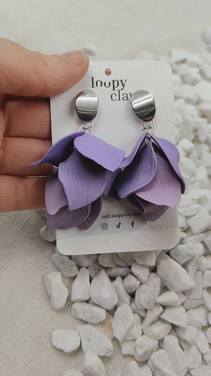 "Earrings 'Wisteria of Silver' | Cold and Poetic Reflections"