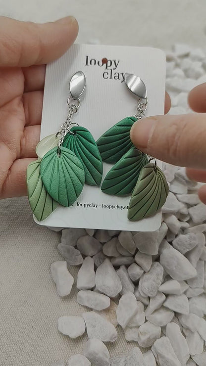 Earrings "Underbrush Leaves" | Texture and Nature