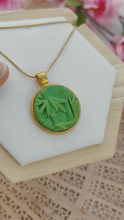 Bamboo Forest Cameo Necklace | I Love Japan