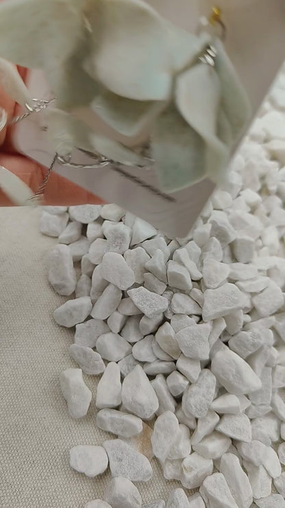 Aurora Borealis Drop Earrings | Ice Blue and Gold Glitter