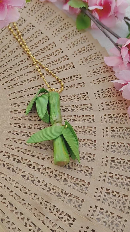 Collana Bamboo Branch Pendant | I Love Japan